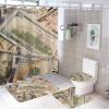 4-Piece US Dollar Bill Pattern Bathroom Set view 1