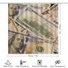 4-Piece US Dollar Bill Pattern Bathroom Set view 2