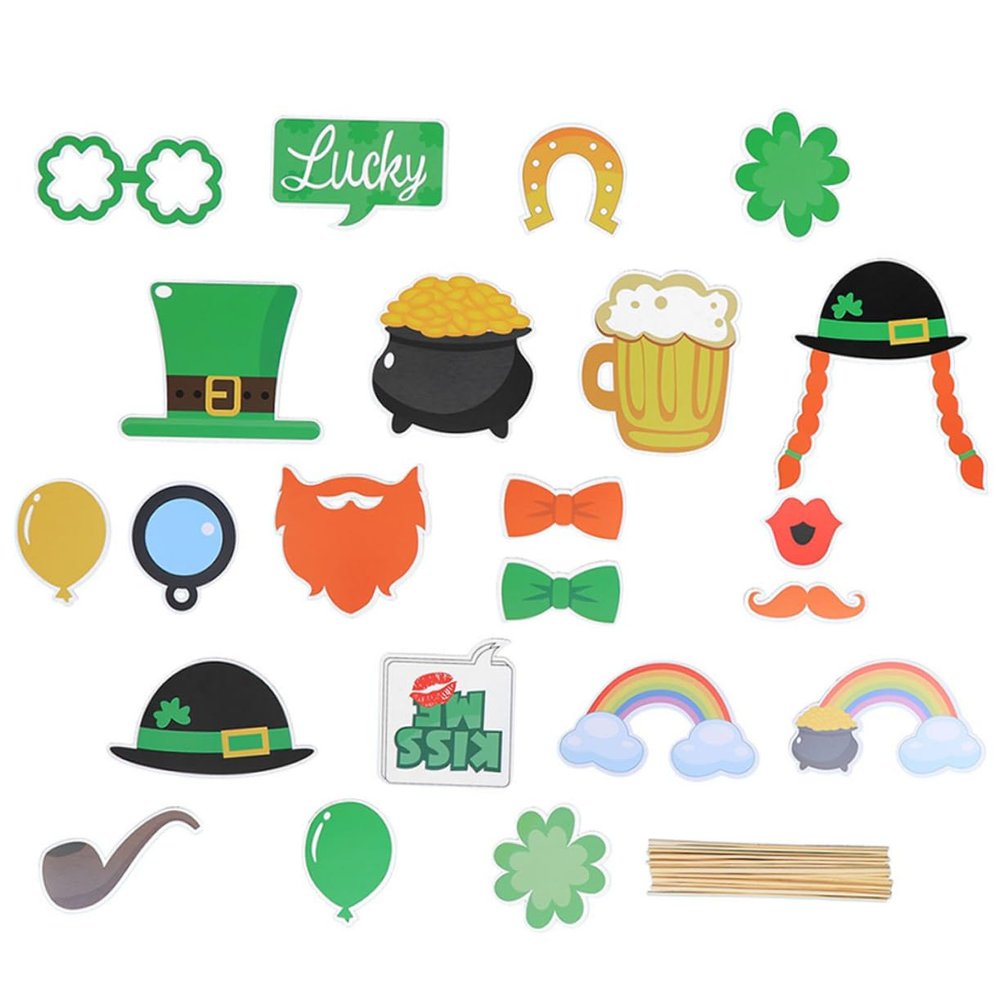 Angoily St. Patrick’s Day Photo Booth Props and Party Accessories