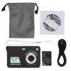 8x Zoom Compact Digital Camera, Lightweight, Portable, 5 MP, 2.7-Inch LCD, Kids' Camera, Black view 1