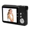 8x Zoom Compact Digital Camera, Lightweight, Portable, 5 MP, 2.7-Inch LCD, Kids' Camera, Black view 3