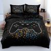 Luowei Black 3D Gaming-Themed Bedding Set, 155 x 220 cm view 1