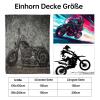 Motorcycle Throw Blanket 150 x 200 cm, Soft and Warm Motocross Plush Blanket for Teenagers, Men and Women (Motorcycle-A, 150 x 200 cm) view 4