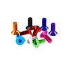 10-Piece M5x16 Dark Blue Anodized Aluminum Flat Countersunk Hex Socket Screws view 1