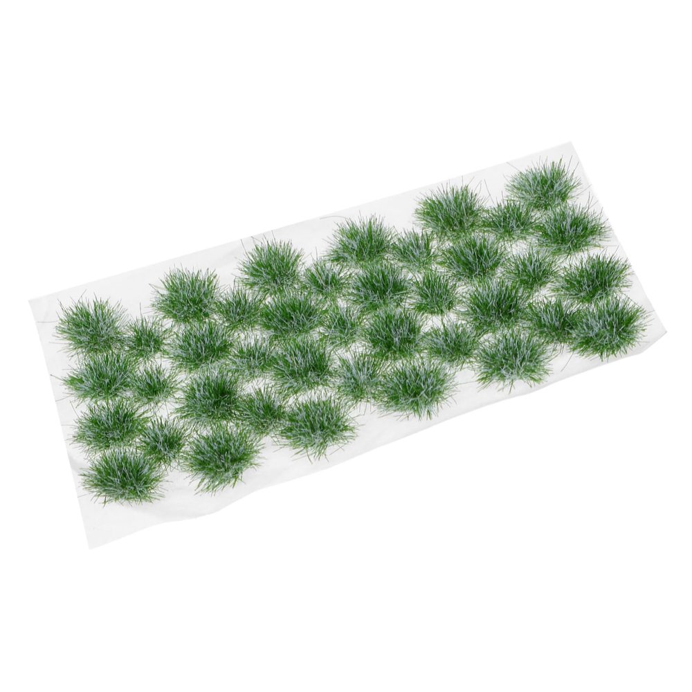 ibasenice Plastic Model Grass Clusters for Sand Tables and Miniature Scenes
