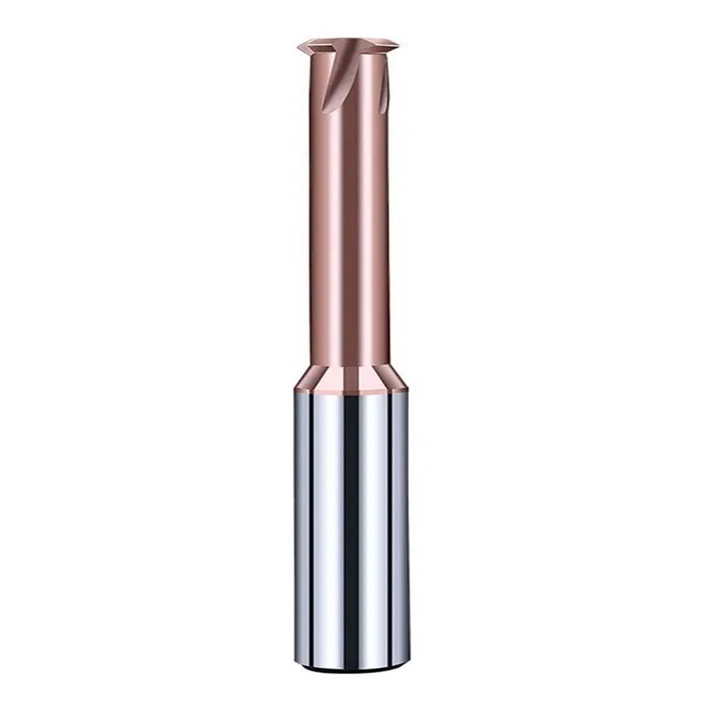 IUBPWMS Single-Tooth Solid Carbide Thread Mill, M1–M12, 3-Flute, M6 × 1