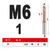 IUBPWMS Single-Tooth Solid Carbide Thread Mill, M1–M12, 3-Flute, M6 × 1 view 2