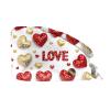 HGWOPGASD Valentine's Day Scrub Cap with Sweatband, Adjustable Surgical Cap for Women view 1