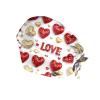 HGWOPGASD Valentine's Day Scrub Cap with Sweatband, Adjustable Surgical Cap for Women view 2