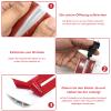 Flexible Self-Adhesive PVC Floor Cable Protector, Cuttable, 60 mm x 1 m, White view 2