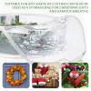 Transparent Christmas Wreath Storage Bag, Plastic, with Double Zippers and Reinforced Handles, White, 76.2 cm, 2-Pack view 4