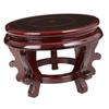 Antique Round Indoor Plant Stand with Wooden Base view 1