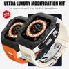 ORKDFJ Carbon Fiber Watch Case for Apple Watch Ultra 8, 2, 49 mm, Luxury Modification Set for iWatch 9, 8, 7, 6, 5, 4, SE, 45 mm, 44 mm, Fluoroelastomer Band with Tools (Style 22, 45 mm) view 2
