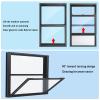Sound-Insulating Vertical Sliding Window for Sheds and Garages, Replacement Window for Cabins and Homes (60 x 110 cm) view 3