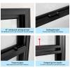 Sound-Insulating Vertical Sliding Window for Sheds and Garages, Replacement Window for Cabins and Homes (60 x 110 cm) view 4