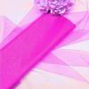 MRESXT 5 m x 48 cm Transparent Crystal Organza Tulle Roll, Light Pink view 1
