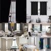 JIAHAO Blackout Thermal Curtain Panel, 95 x 80 cm, Light Gray view 2