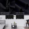 JIAHAO Blackout Thermal Curtain Panel, 95 x 80 cm, Light Gray view 3