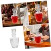 Cabilock 2-Piece 250 ml Transparent Glass Wine Bottles, Elegant Portable Thick-Walled Storage Bottles for Home view 2