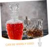 Cabilock 2-Piece 250 ml Transparent Glass Wine Bottles, Elegant Portable Thick-Walled Storage Bottles for Home view 4