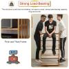 Wooden DVD Player Stand for 20–31-Inch TVs, Mobile Audio Rack Tower Cabinet with Turntable Holder for Living Room or Office (5 Tiers, 158 cm High, 80 cm Long, 5 Tiers, 80 cm High) view 3
