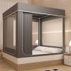 Pop-Up Bed Tent for Queen-Size Bed, Blackout and Breathable Mesh Canopy, Lightweight, Portable, Gray, 120 x 200 cm view 1