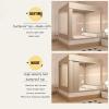 Pop-Up Bed Tent for Queen-Size Bed, Blackout and Breathable Mesh Canopy, Lightweight, Portable, Gray, 120 x 200 cm view 3