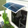 Modern Front Door Awning, 60 x 120 cm, Durable, Blue view 1