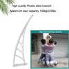Modern Front Door Awning, 60 x 120 cm, Durable, Blue view 3