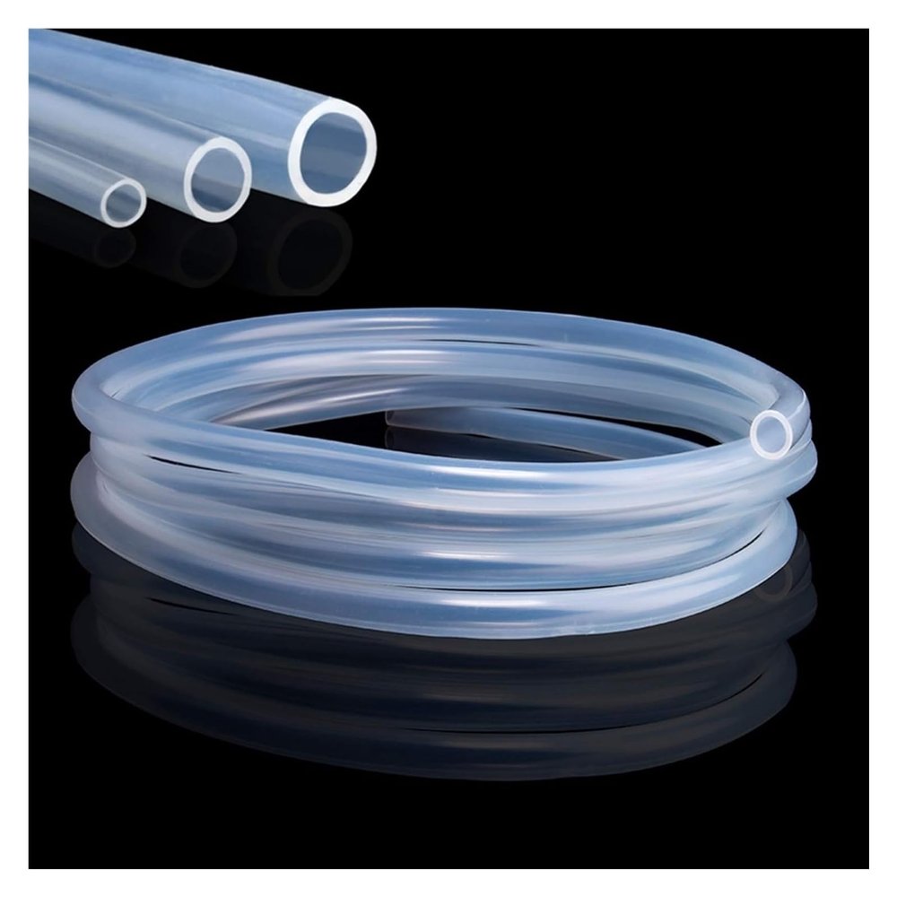 BDSHGRDH Silicone Rubber Hose, 5 m, 6 x 8 mm, Transparent and Flexible