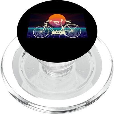 Tandem Bicycle Vintage Cyclist Two-Person PopSockets PopGrip for MagSafe