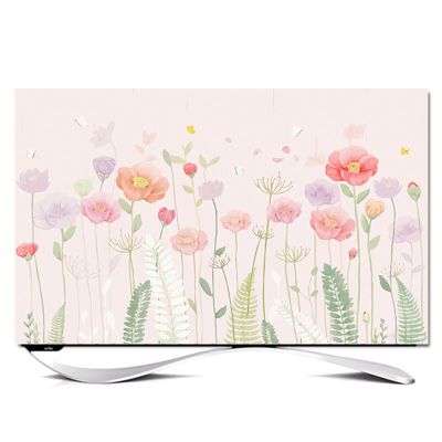 Mateju Floral TV Dust Cover, Washable, 32–85 in, 80 in