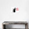Giallobus Banksy Painting, “I’m Out of Bed and Dressed,” Acrylic Glass, 50 x 35 cm view 4