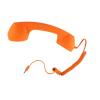 Radiation-Reducing Retro Phone Handset with 3.5 mm Jack for Smartphones, Orange view 2