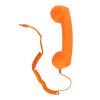 Radiation-Reducing Retro Phone Handset with 3.5 mm Jack for Smartphones, Orange view 4