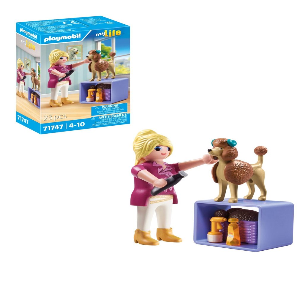 PLAYMOBIL My Life Dog Groomer 71747