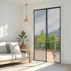 Wzlxcxxy Magnetic Fly Screen Door for Balcony, 185 x 180 cm, Black view 1
