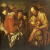 ARTXLXXBN Canvas Art Print of a Quack Extracting a Tooth While Spectators Watch by Gerrit van Honthorst, 60 x 90 cm view 1