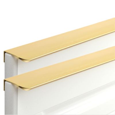 Invisible Cabinet Handles, Aluminum Alloy, Gold, 2 Pieces