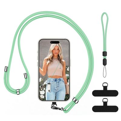 COCASES Universal Adjustable Phone Lanyard, 2-Pack, Green