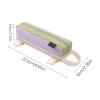 Waterproof Top Tube Bike Bag with Zipper, 300D Oxford, Purple/Pink/Yellow view 2