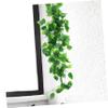 3 Artificial Vine Ornaments with Green Leaves for Wall Decor view 3