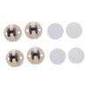 Gatuida 12-Piece Self-Adhesive Storage Boxes with Practical Swivel Casters for Easy Handling at Home, for Storage Containers and Trash Cans view 1