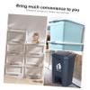 Gatuida 12-Piece Self-Adhesive Storage Boxes with Practical Swivel Casters for Easy Handling at Home, for Storage Containers and Trash Cans view 2