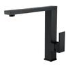 MOOEDJKL Solid Brass Matte Black Kitchen Faucet with Swivel Spout view 2