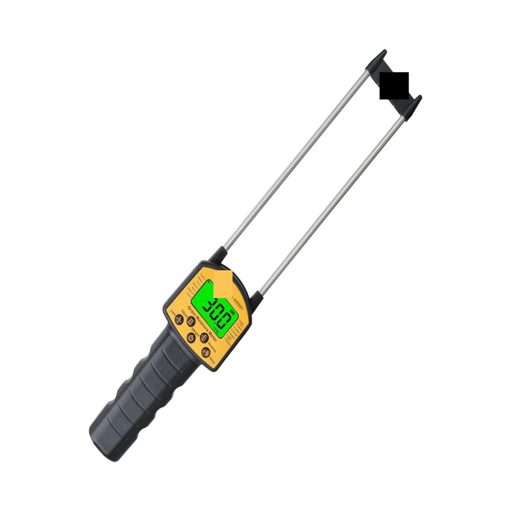 POOIQX AR991 Grain Moisture Meter, Smart Sensor Tester with Voice Alarm for Rice, Wheat, Corn, Flour, and Monkfish Seeds