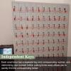 Large Steel Cell Phone Storage Cabinet with Transparent Compartments view 3