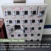 Large Steel Cell Phone Storage Cabinet with Transparent Compartments view 4