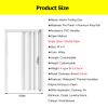 Customizable Interior Accordion Folding Door with Aluminum Alloy Frame, 63 x 80 in view 2