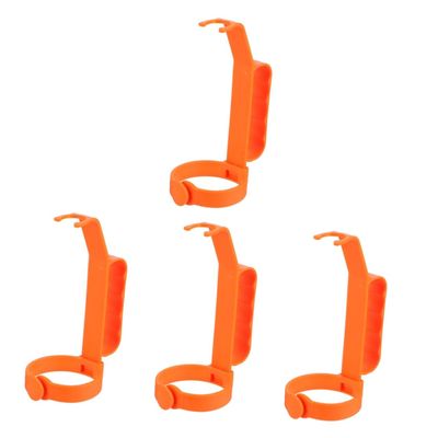 Ciieeo 4-Piece Drink Bottle Handles, Orange Plastic Pouring Grips